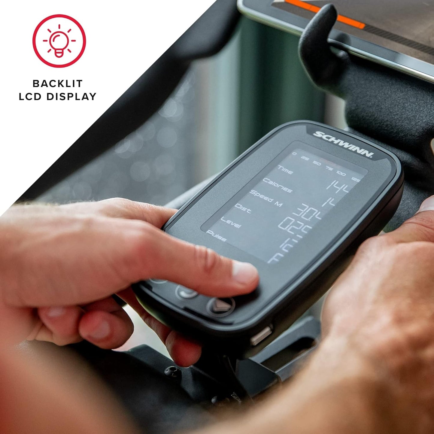 Adjustable Indoor Cycling Bike – 100-level magnetic resistance, silent belt drive, Bluetooth-connected apps (Peloton/Zwift), 4-way seat/handlebars, backlit LCD console, max 330 lbs. Ideal for home gym.