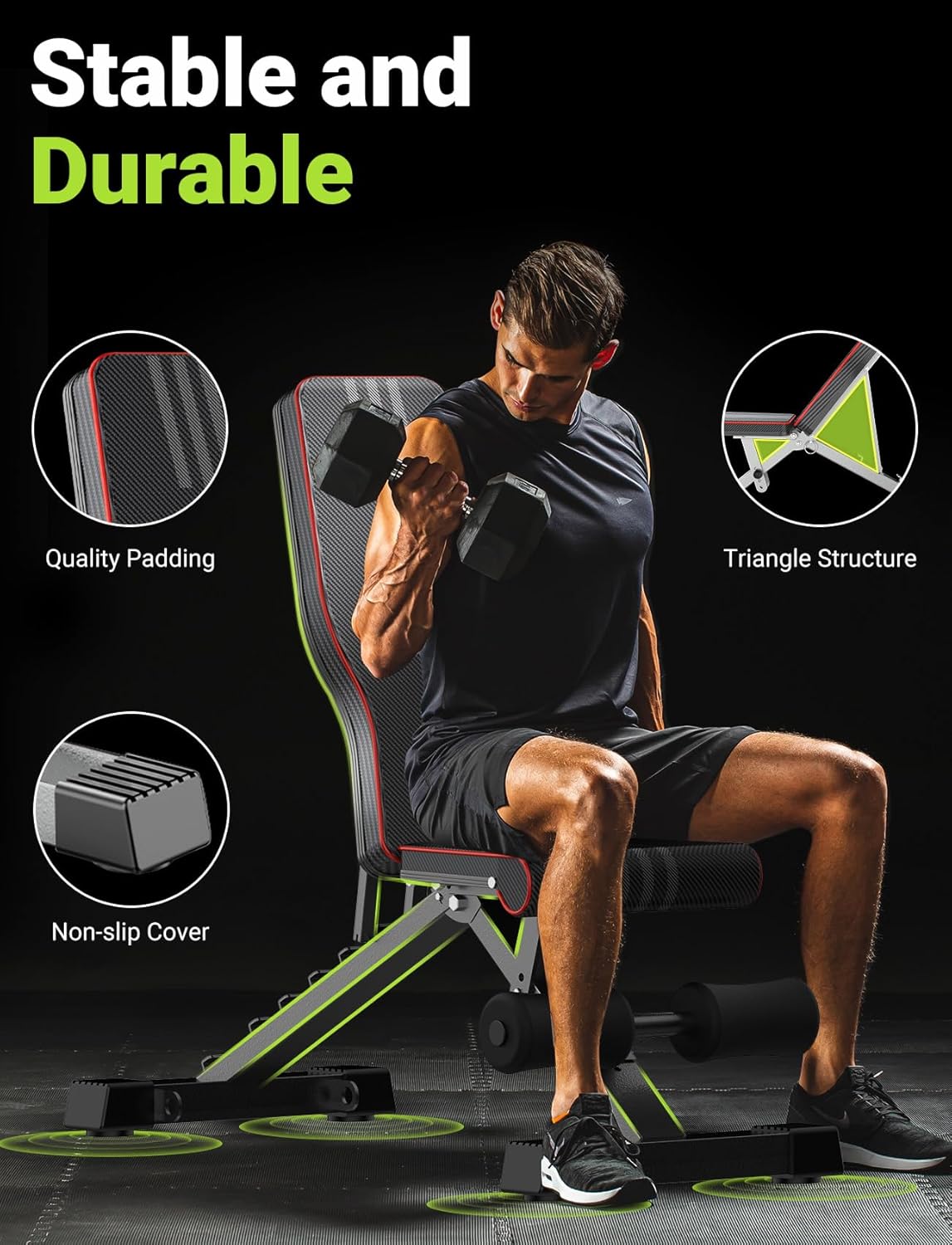 Recumbent Exercise Bike – Adjustable Padded Seat, Magnetic Resistance, Bluetooth, LCD Display, Low-Impact Home Fitness