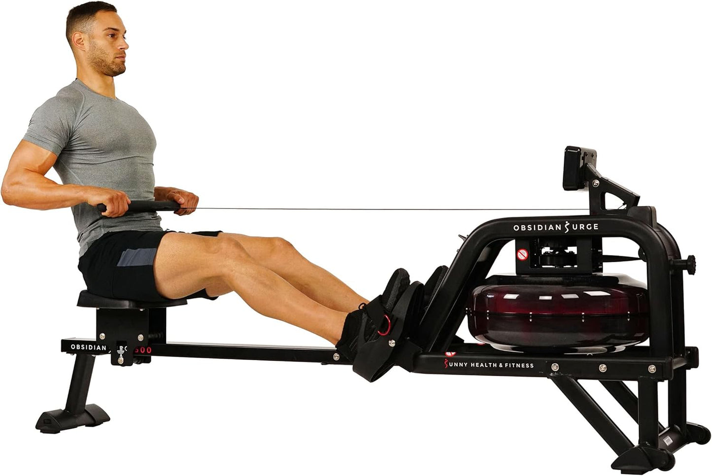 Water Rower – Dynamic Real-Time Resistance, 300 LB Capacity, Space-Saving Flip-Able Design for Home Training, Bluetooth-Enabled App with Live Metrics & Trainer-Led Workouts